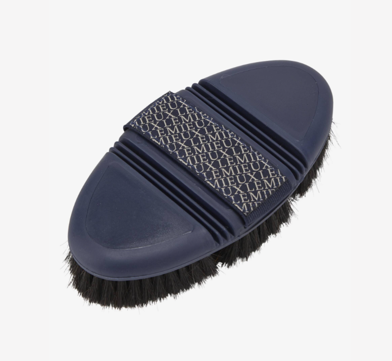 LeMieux Flexi Horse Hair Body Brush - Navy-1
